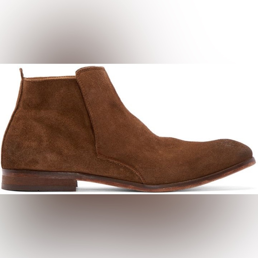 H By Hudson Brown Lennox Suede Boots